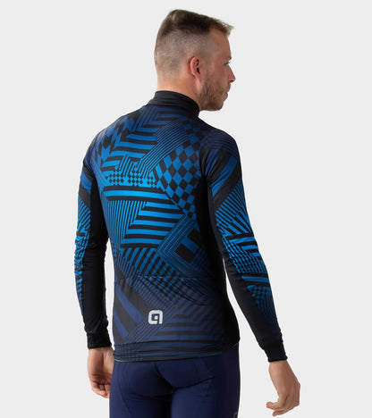 ALE' Men's Pr-s Checker Long Sleeve Cycling Jersey (Pack of 1)