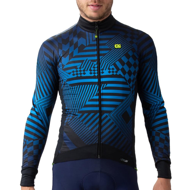 ALE' Men's Pr-s Checker Long Sleeve Cycling Jersey (Pack of 1)