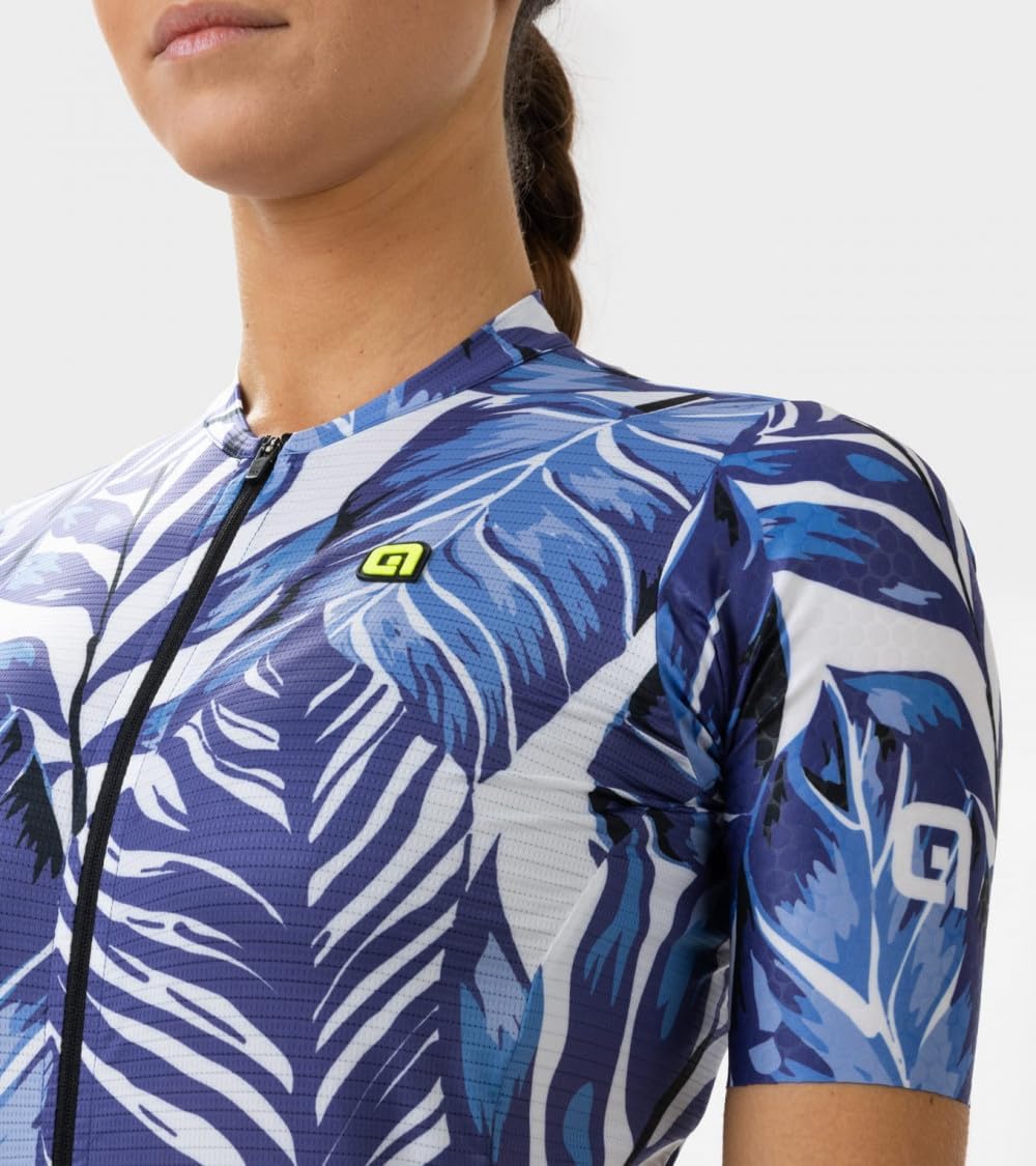 ALE' Women's Pr.s Leaf Short Sleeve Cycling Jersey