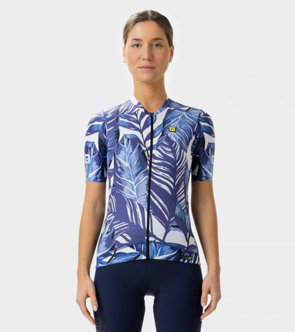 ALE' Women's Pr.s Leaf Short Sleeve Cycling Jersey