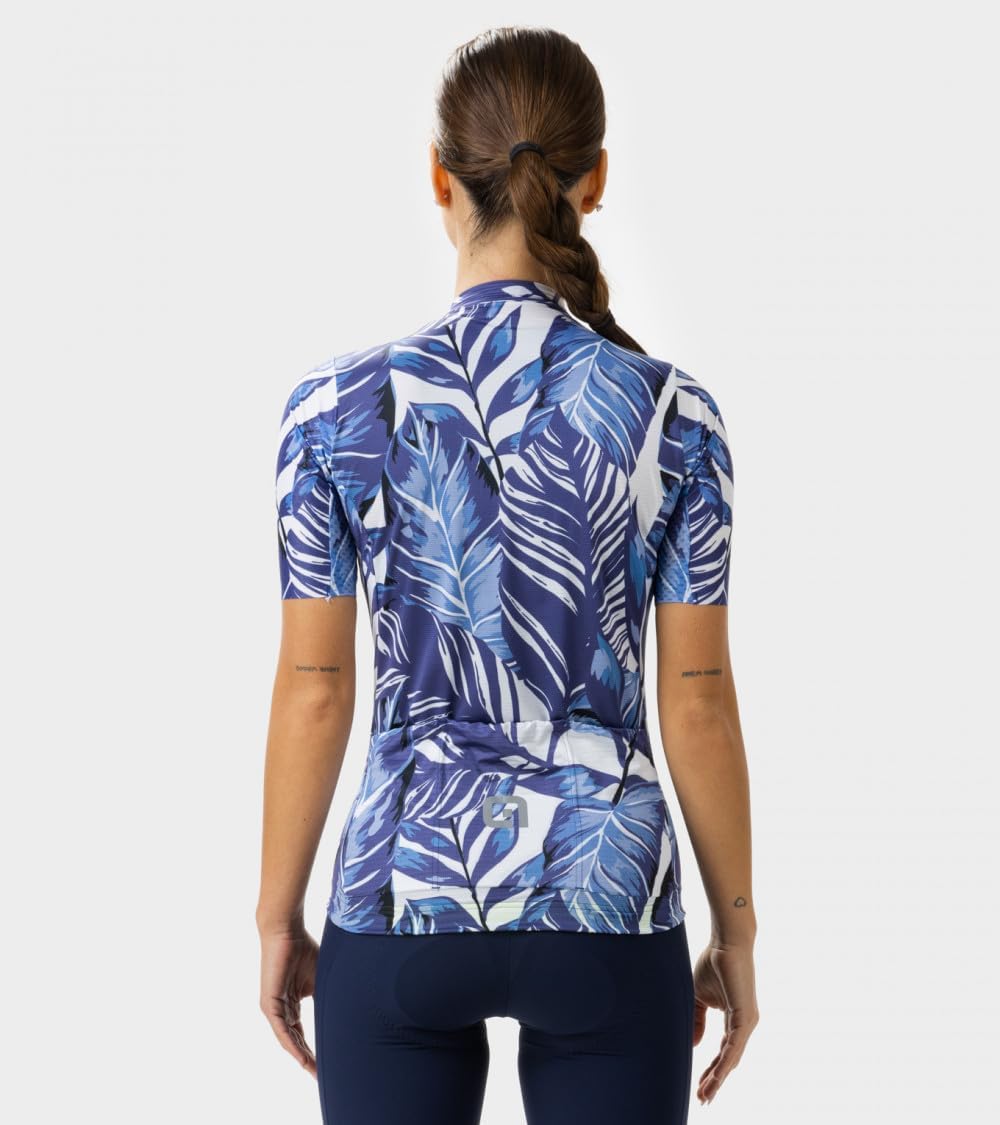 ALE' Women's Pr.s Leaf Short Sleeve Cycling Jersey