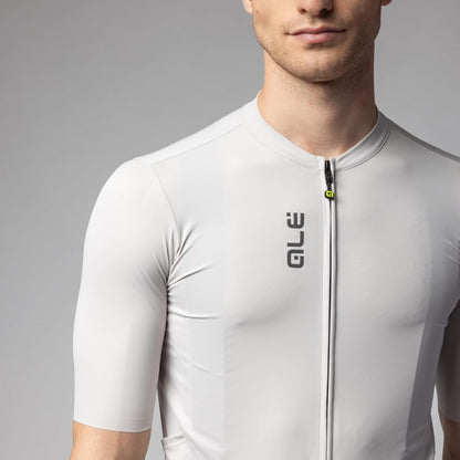 Alé Cycling Men's Pragma Colour Block Off-Road Short Sleeve Cycling Jersey, Stone, XXL