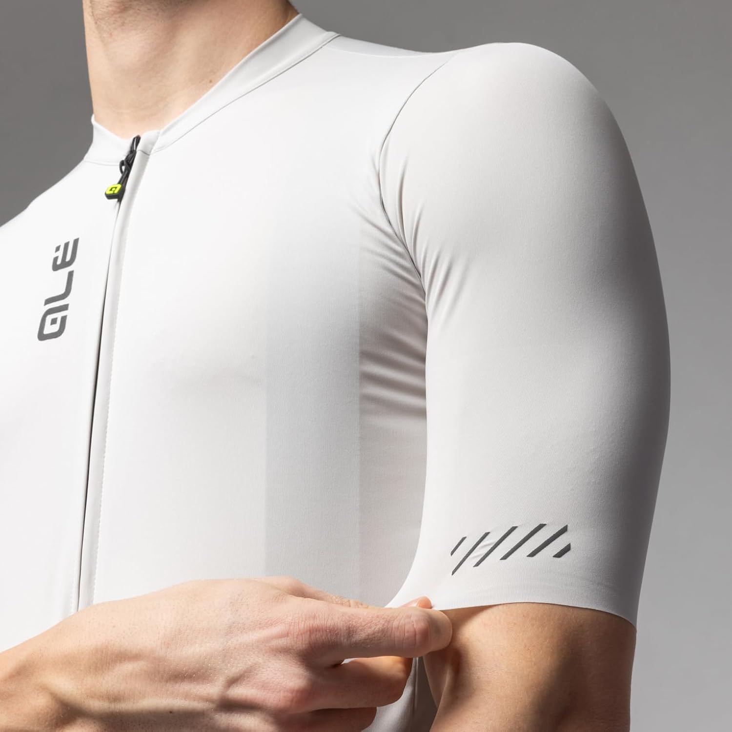Alé Cycling Men's Pragma Colour Block Off-Road Short Sleeve Cycling Jersey, Stone, XXL