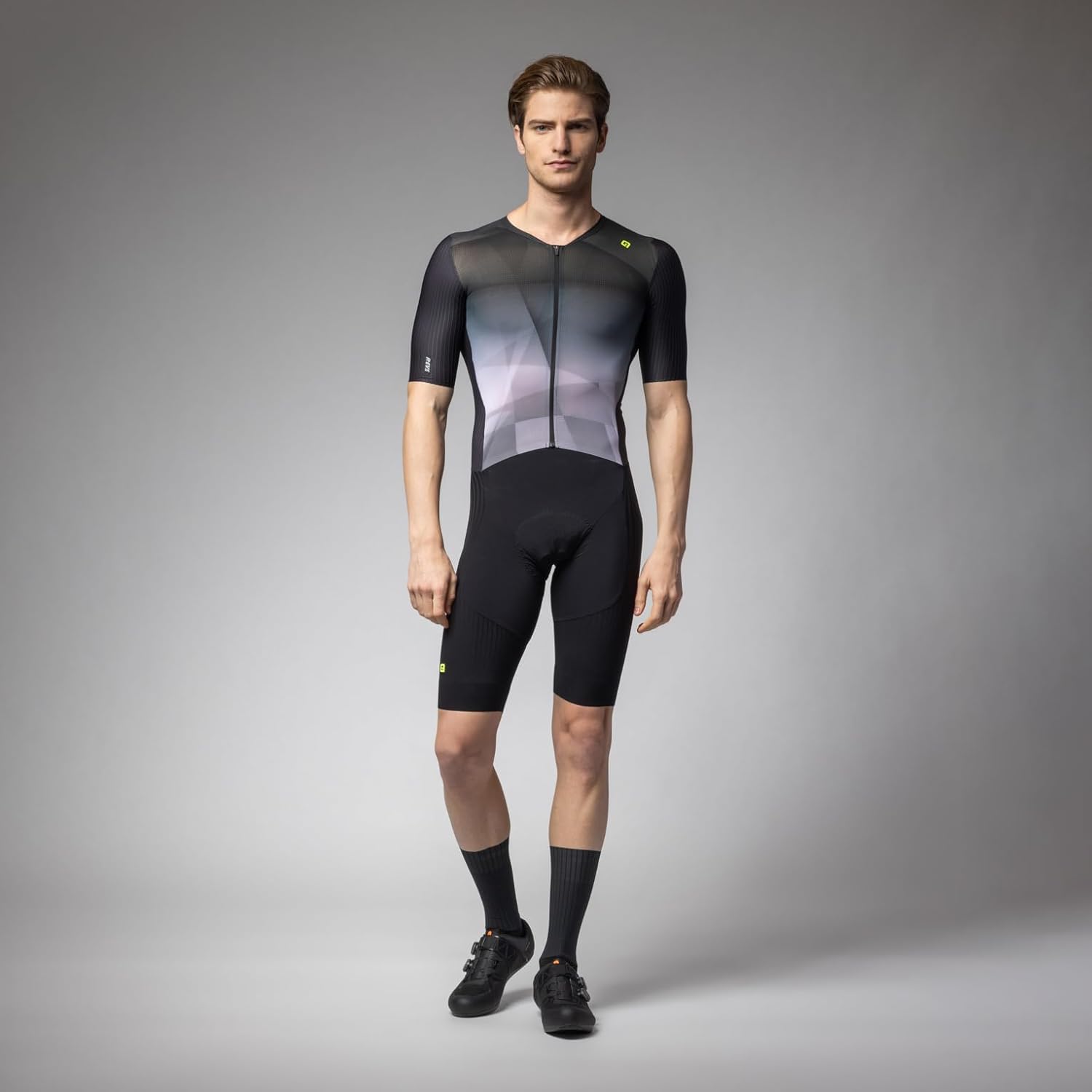Alé Cycling Men's R-EV1 Watt 3.6 Short Sleeve Skinsuit