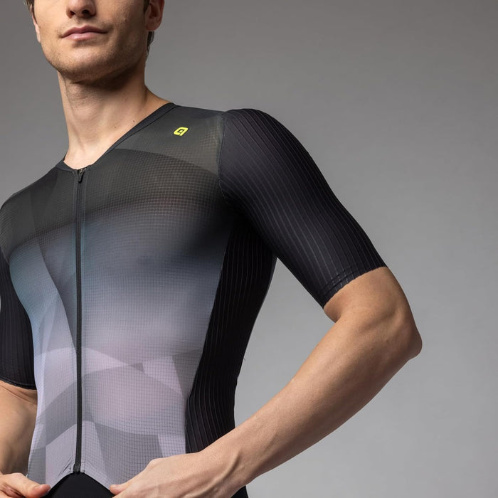 Alé Cycling Men's R-EV1 Watt 3.6 Short Sleeve Skinsuit