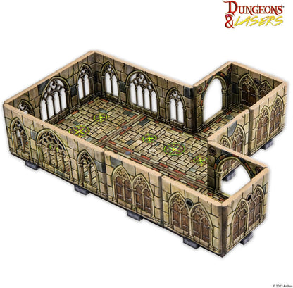Archon Studio Dungeons & Lasers: Cursed Cathedral Miniature Terrain – Unpainted Compatible with DND and Other Tabletop RPG Games