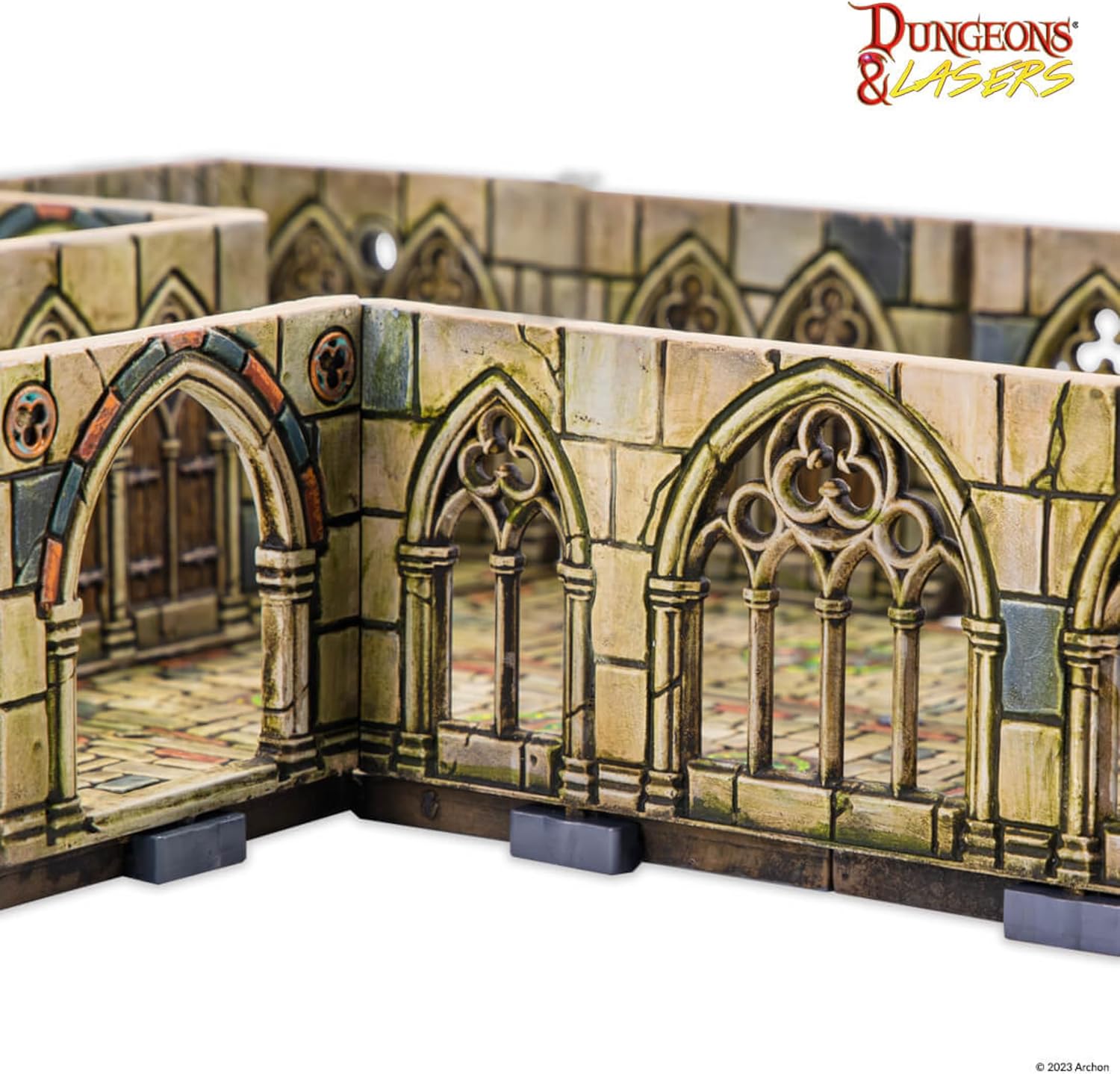Archon Studio Dungeons & Lasers: Cursed Cathedral Miniature Terrain – Unpainted Compatible with DND and Other Tabletop RPG Games