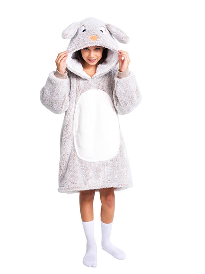 Noxxiez - Noxxiez Knuffel Hoodie Medium Trui Konijn  Kinderen tot 160cm