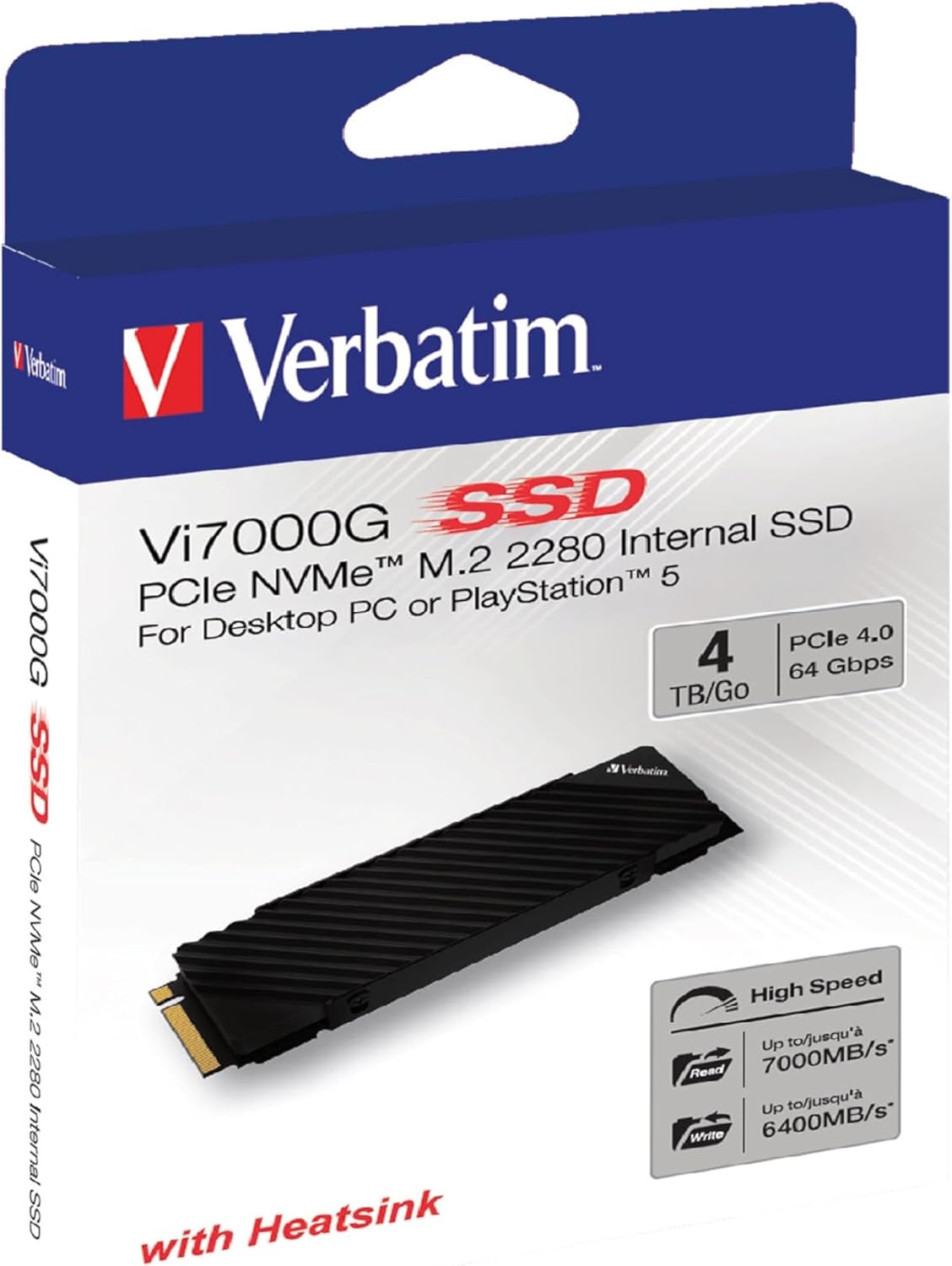 Verbatim Vi7000G Pcie Nvme M.2 Ssd 4Tb