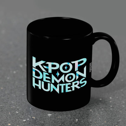Pyramid International K-POP Demon Hunters (K POP Logo) Black POD Mug 11oz / 315ml Black Pod Mug – Premium Ceramic Coffee Cup for Home or Office