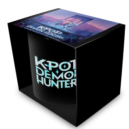 Pyramid International K-POP Demon Hunters (K POP Logo) Black POD Mug 11oz / 315ml Black Pod Mug – Premium Ceramic Coffee Cup for Home or Office