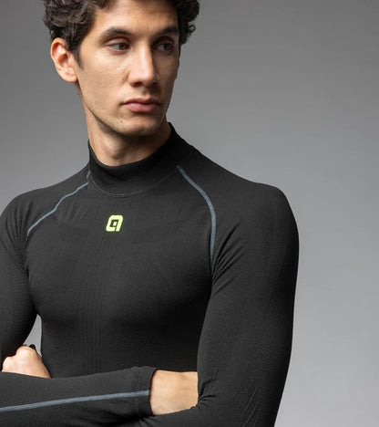 ALE' Men's Intimo S1 Carbon Seamless Long Sleeve Base Layer