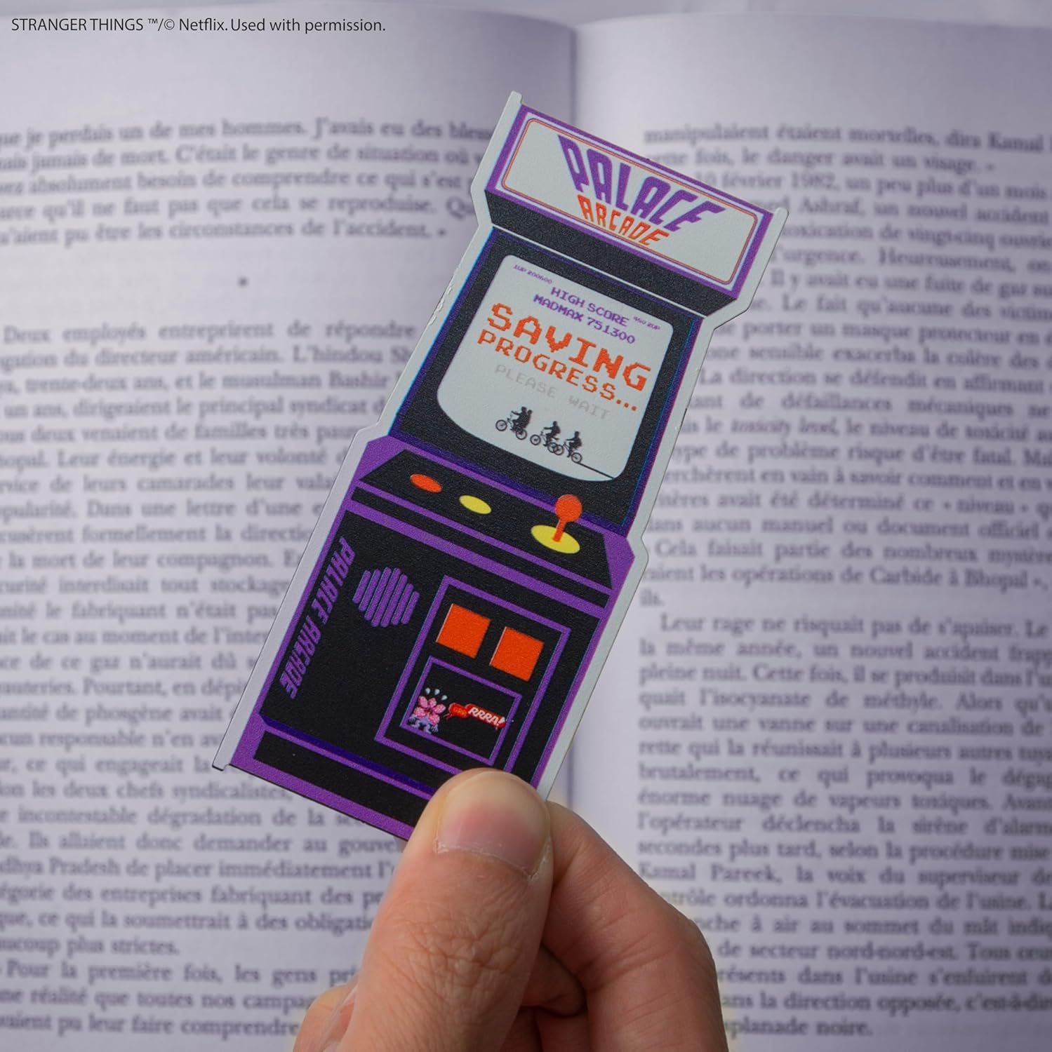 Cinereplicas Stranger Things - Arcade Metal Bookmark - 10cm * 4.5cm - Official License
