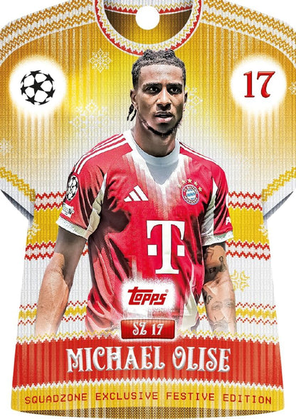 Topps UCC Match Attax 2025/26 - Countdown Calendar - 121 Match Attax cards including 96 all-new festive parallels, 24 new-look Festive Squadzone cards and 1 guaranteed Infinity card!