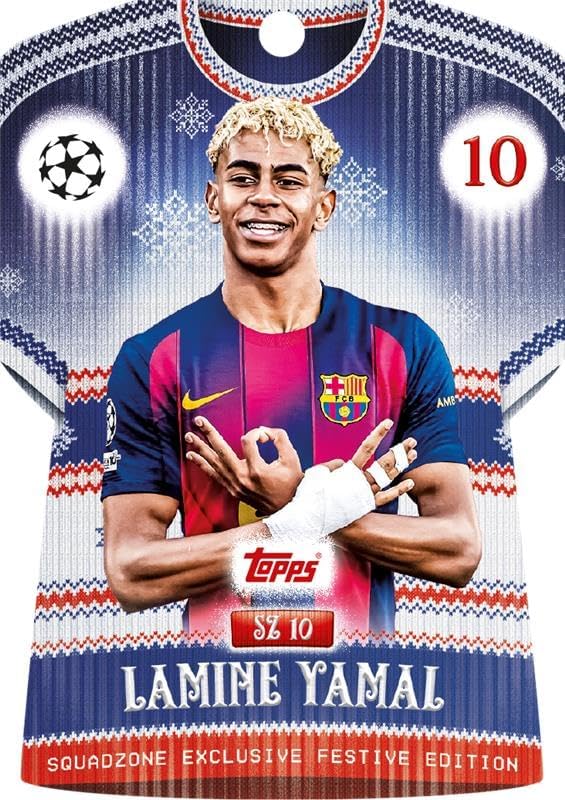 Topps UCC Match Attax 2025/26 - Countdown Calendar - 121 Match Attax cards including 96 all-new festive parallels, 24 new-look Festive Squadzone cards and 1 guaranteed Infinity card!
