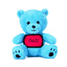 Play by Play Squid Game The Challenge Plüschtier Teddy Bear Blau mit Box Display Bär mit einer Dalgon-Karte - Höhe 25 cm