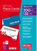 DECAdry Place Cards for Folding 200gsm 6 per A4 Sheet 85x46mm when Folded - Ref OCB3713-3 (Pack of 1(132 Cards