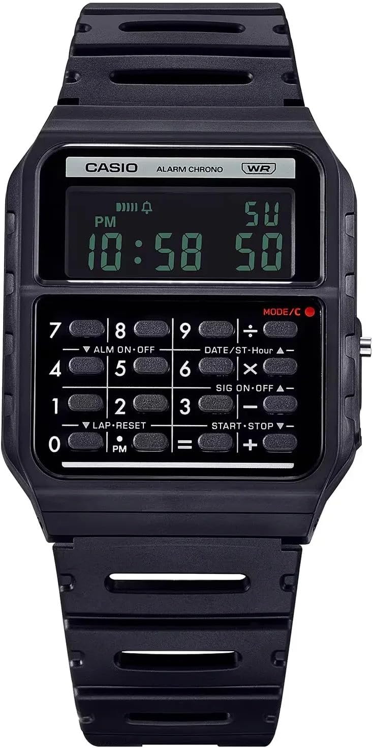 Casio Men's Digital Quartz Watch with Plastic Strap CA-53WB-1BEF