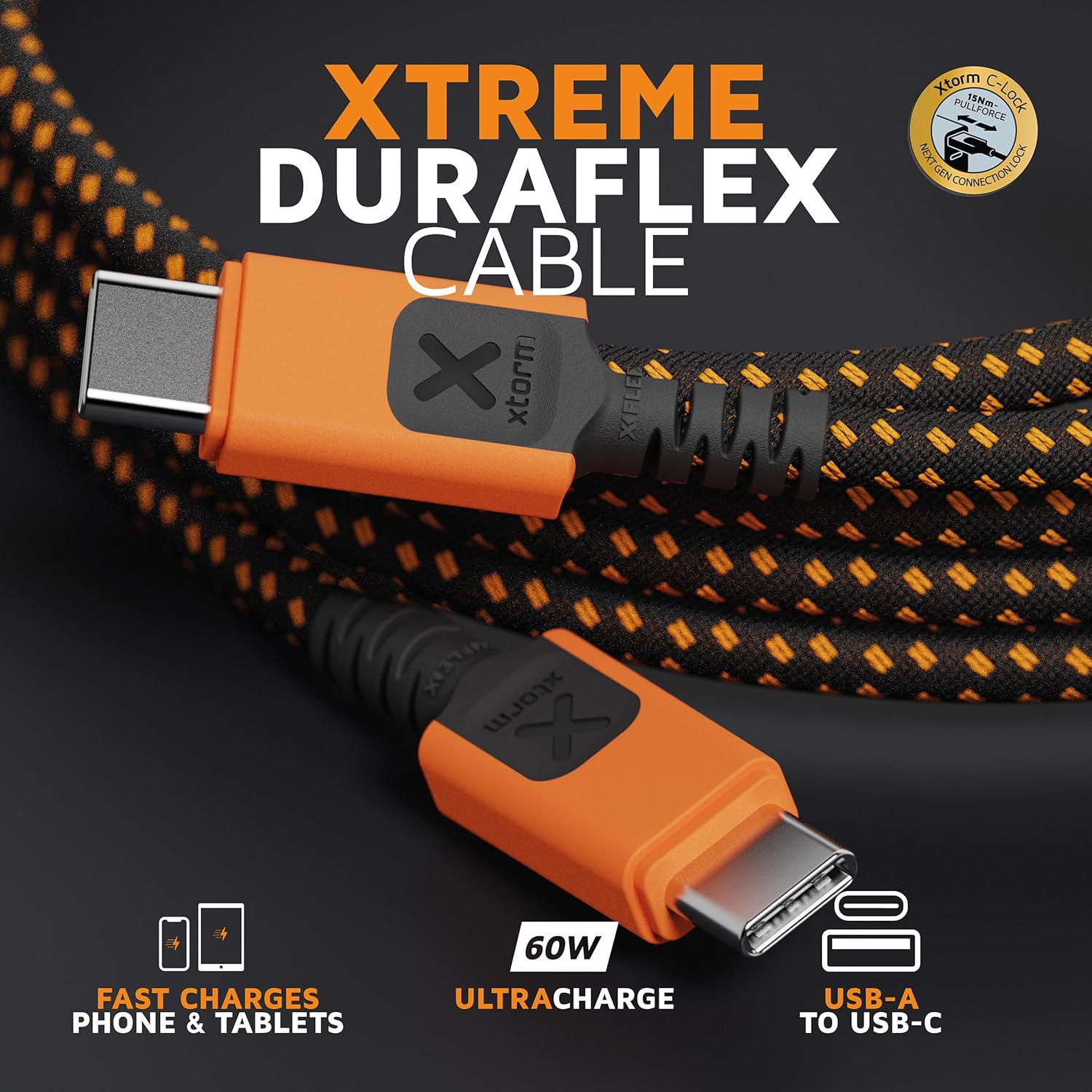 Xtorm Xtreme USB naar USB-C kabel - 1,5 meter