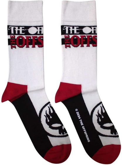 Rock Off officially licensed products The Offspring Flaming Skull Logo Ankle Socks One Size
