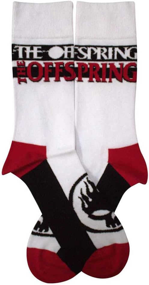 Rock Off officially licensed products The Offspring Flaming Skull Logo Ankle Socks One Size