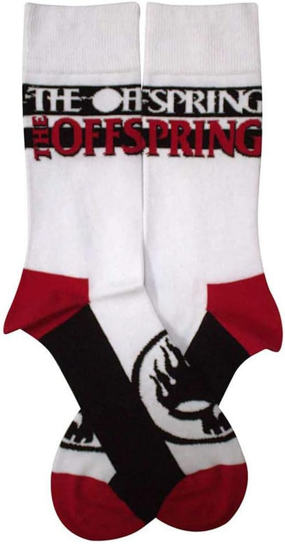 Rock Off officially licensed products The Offspring Flaming Skull Logo Ankle Socks One Size
