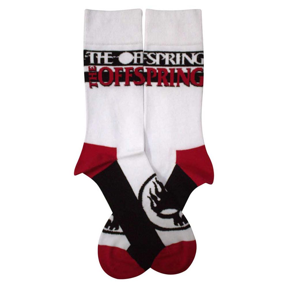 Rock Off officially licensed products The Offspring Flaming Skull Logo Ankle Socks One Size