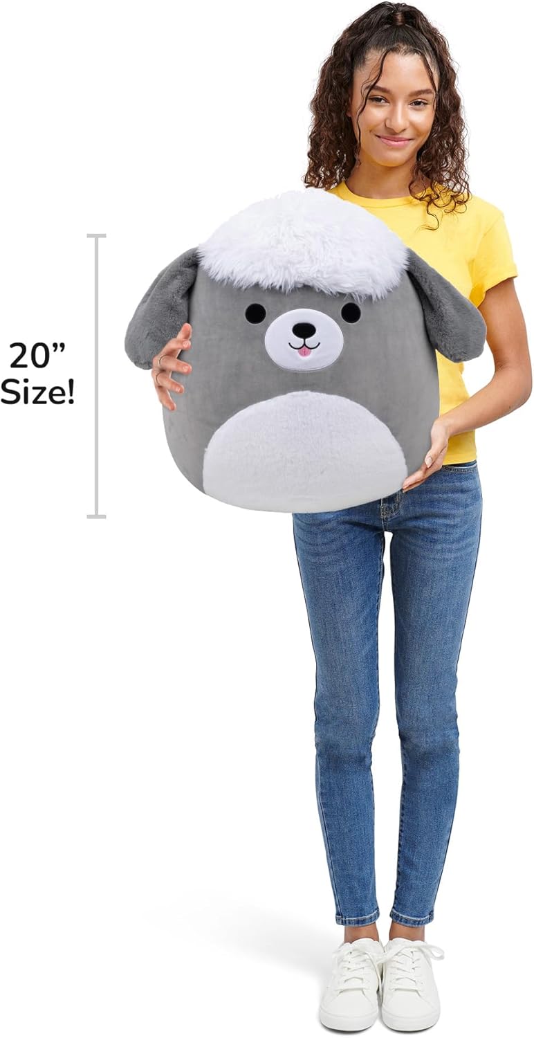 Squishmallows Original 20-Inch Arnold the Grey and White Sheepdog | Collectable Cute Plush Toy, Cuddly Toys for Children, Soft Toys, Cute Teddies Suitable for Girls and Boys Ages 3