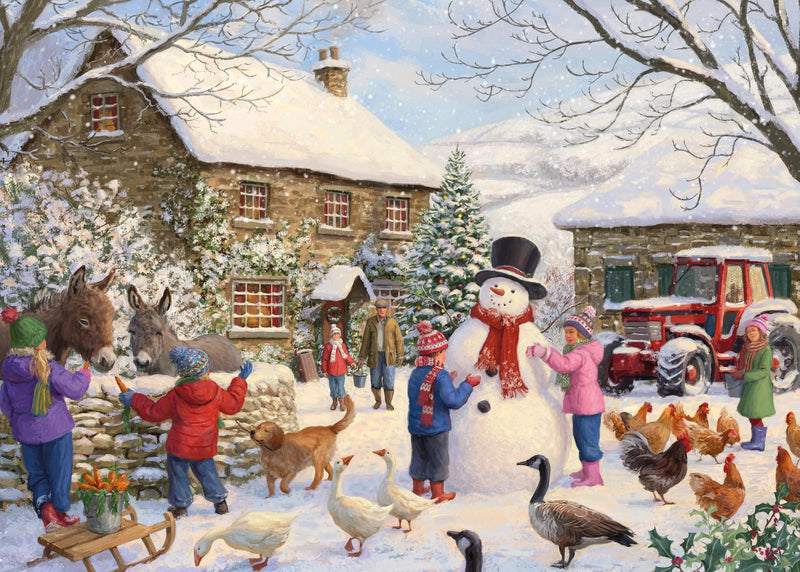 Jigsaw 1000 Piece Christmas At The Farm