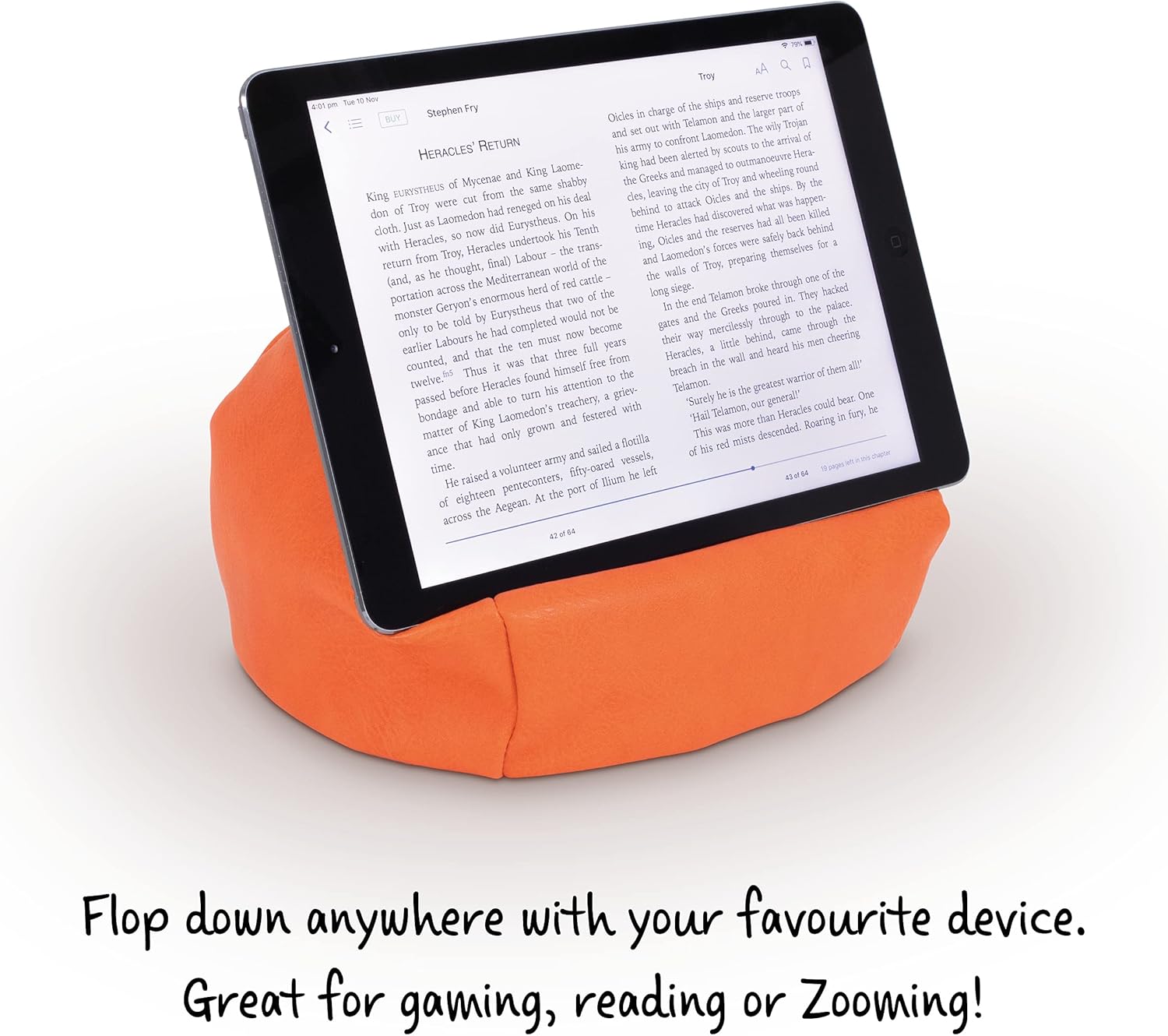 Bookaroo Bean Bag Reading Rest Orange