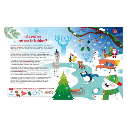 Lantaarn Publishers - Speuren in de Kerstwereld + kartonnen zaklamp