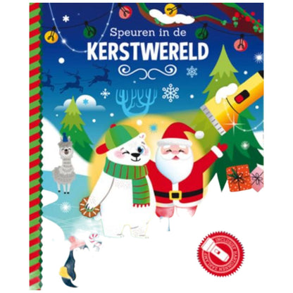 Lantaarn Publishers - Speuren in de Kerstwereld + kartonnen zaklamp