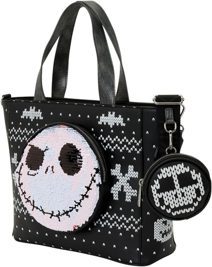 Loungefly Disney Nightmare Before Christmas Jack Tote Bag with Coin Bag