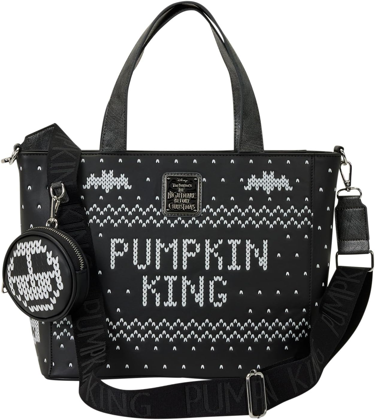 Loungefly Disney Nightmare Before Christmas Jack Tote Bag with Coin Bag