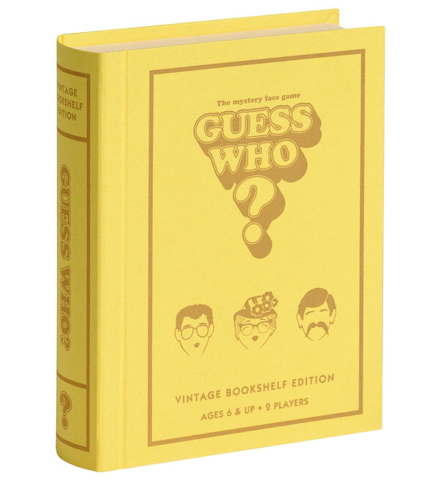 Winning Solutions Guess Who? Vintage Bookshelf Edition, Classic Mystery Face Game, Ages 6+, 2 Players