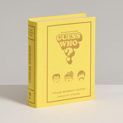 Winning Solutions Guess Who? Vintage Bookshelf Edition, Classic Mystery Face Game, Ages 6+, 2 Players