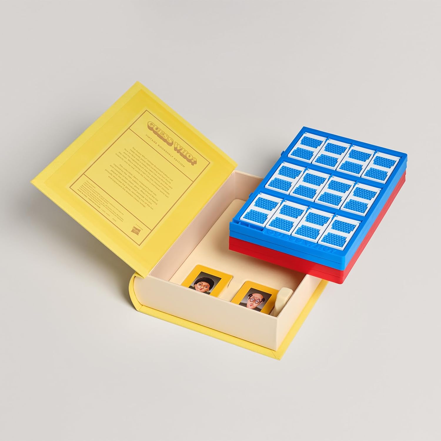 Winning Solutions Guess Who? Vintage Bookshelf Edition, Classic Mystery Face Game, Ages 6+, 2 Players