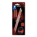 STAEDTLER HB Drawing Pencils - for Sketching and Writing - NORIX - Includes 2 HB Pencils, Sharpener & Eraser in Coral - Set of 4, 181 SBK2-2