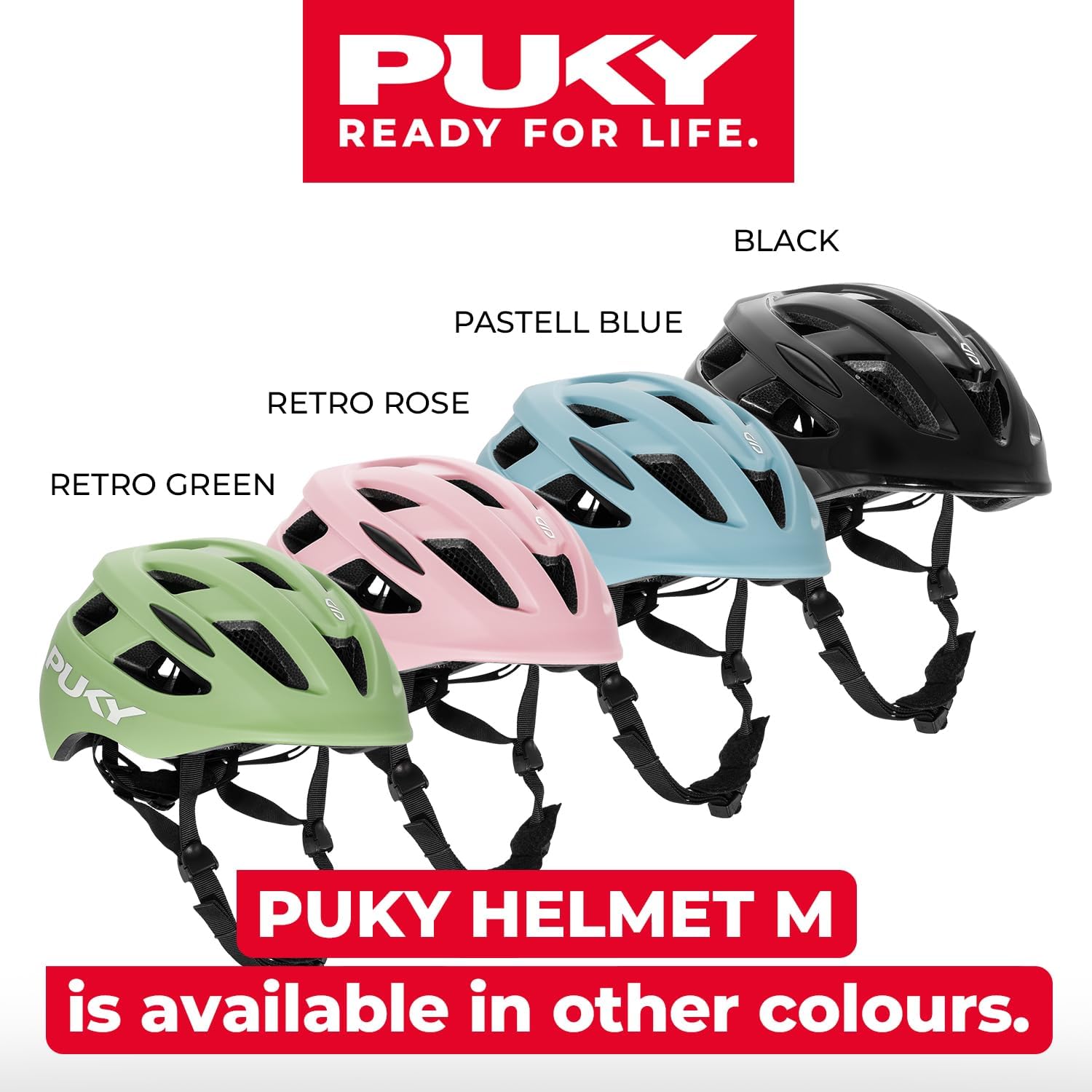 Puky Helm, kinderfietshelm 48-55 cm, lichtgewicht 220 g, maximale bescherming en ventilatie, 360° zichtbaarheid door lichtmodule, ideaal voor veiligheid en comfort op de fiets