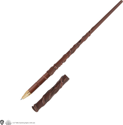 Cinereplicas Harry Potter - Hermine Granger Zauberstab Stift mit Ständer & Lenticular Lesezeichen - Offizielle Lizenz