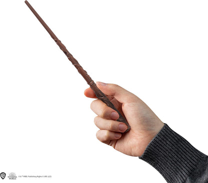 Cinereplicas Harry Potter - Hermine Granger Zauberstab Stift mit Ständer & Lenticular Lesezeichen - Offizielle Lizenz