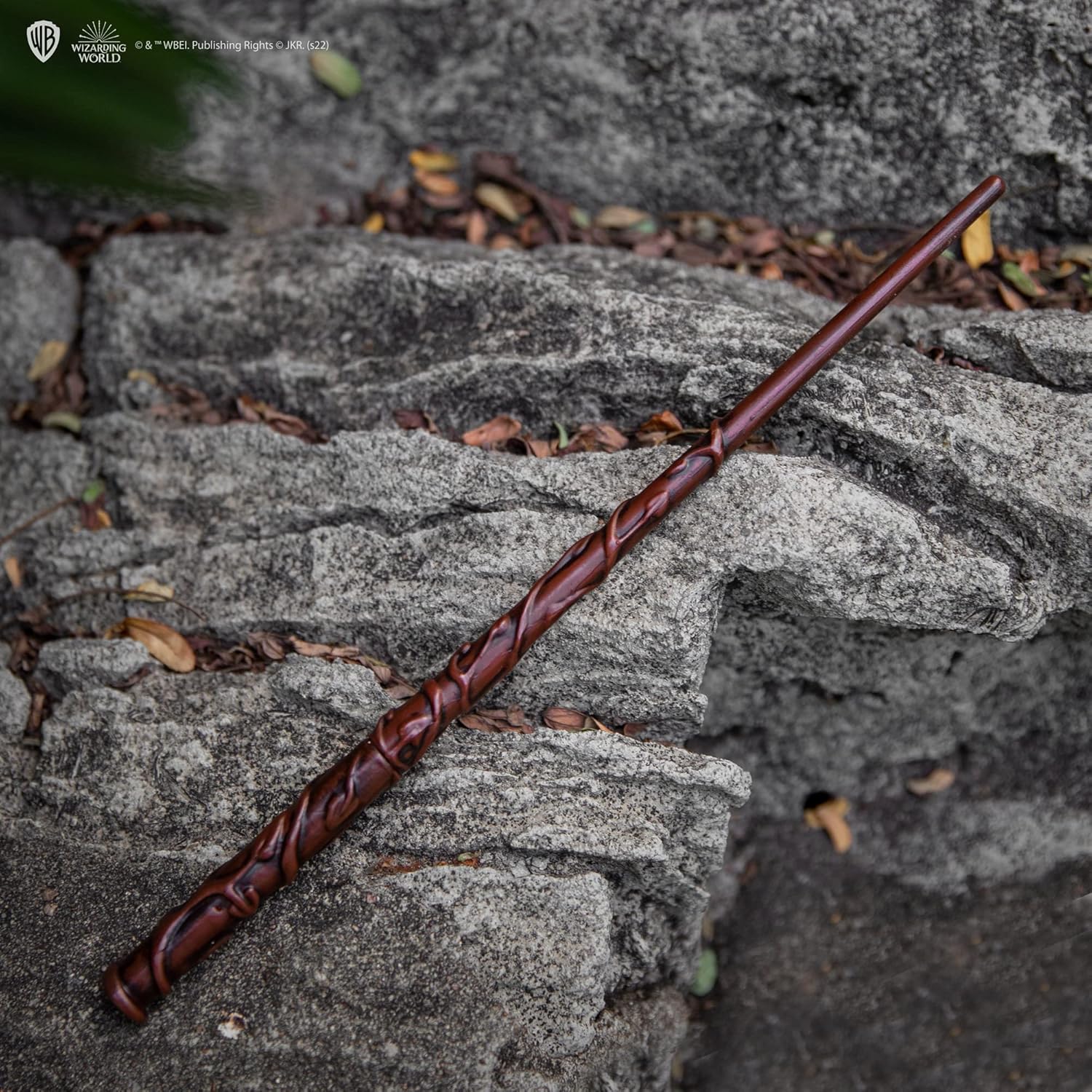 Cinereplicas Harry Potter - Hermine Granger Zauberstab Stift mit Ständer & Lenticular Lesezeichen - Offizielle Lizenz