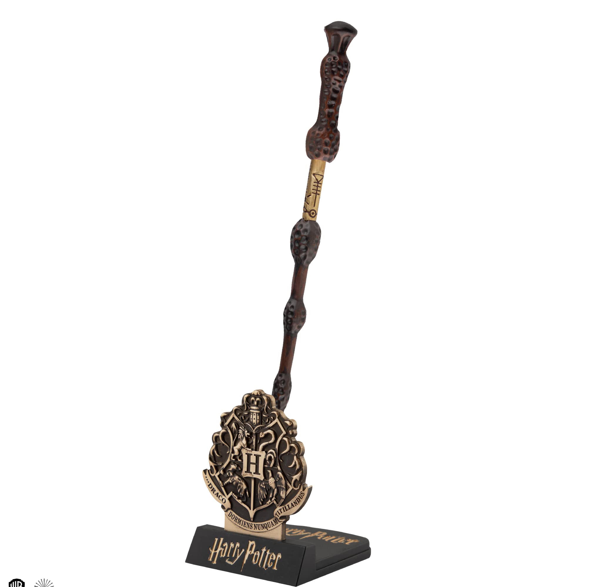 Cinereplicas Harry Potter Albus Dumbledore toverstaf pen met houder en lenticulaire bladwijzer - officiële licentie