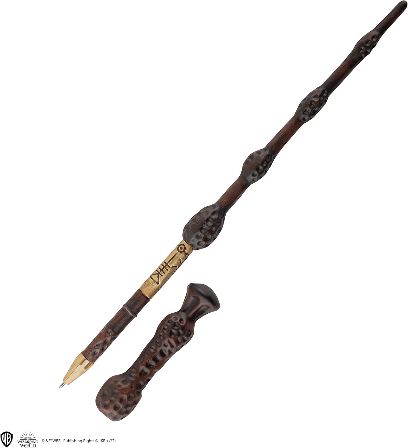 Cinereplicas Harry Potter Albus Dumbledore toverstaf pen met houder en lenticulaire bladwijzer - officiële licentie