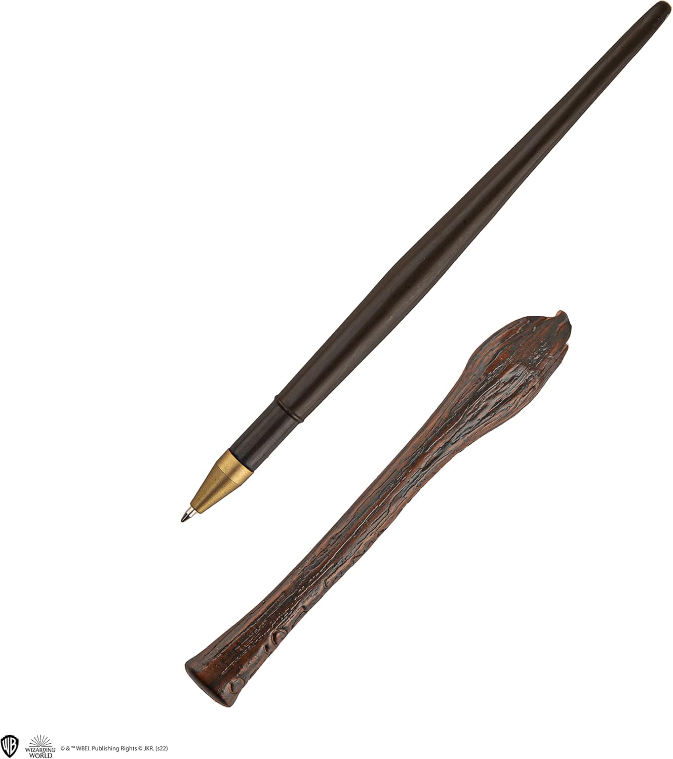 Cinereplicas Harry Potter - Zauberstab Stift mit Ständer & Lenticular Lesezeichen - Offizielle Lizenz (Bellatrix Lestrange