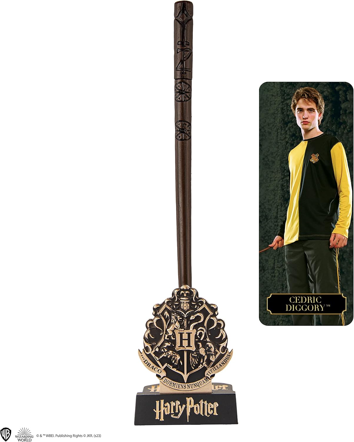 Harry Potter - Cedric Diggory Wand Pen & Holder & Lenticular Bookmark