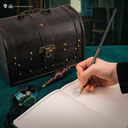 Cinereplicas Harry Potter - Zauberstab Stift mit Ständer & Lenticular Lesezeichen - Offizielle Lizenz (Minerva McGonagall