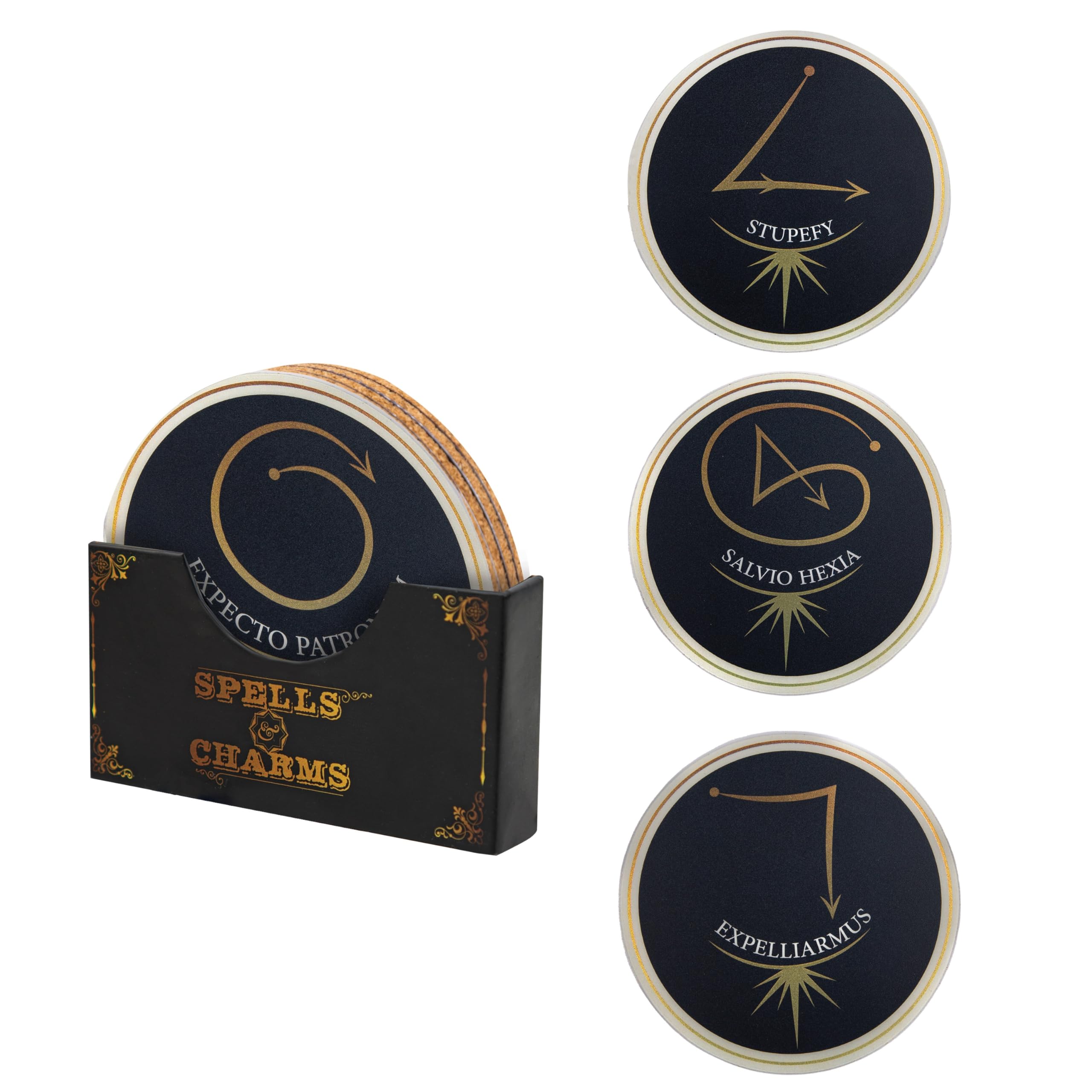 Harry Potter - Set of 4 coasters - Spells