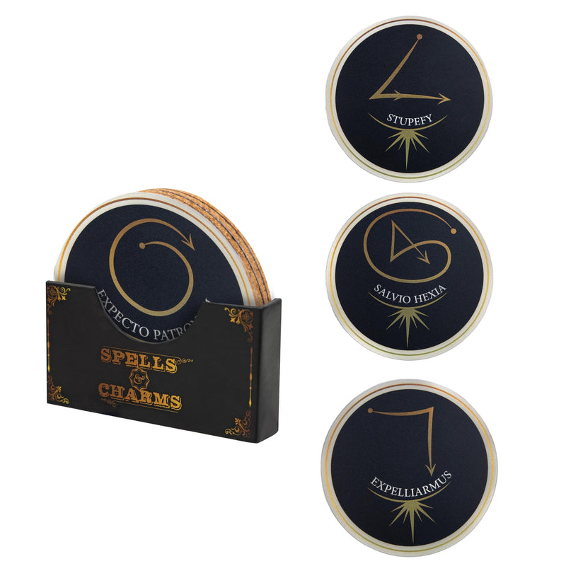 Harry Potter - Set of 4 coasters - Spells