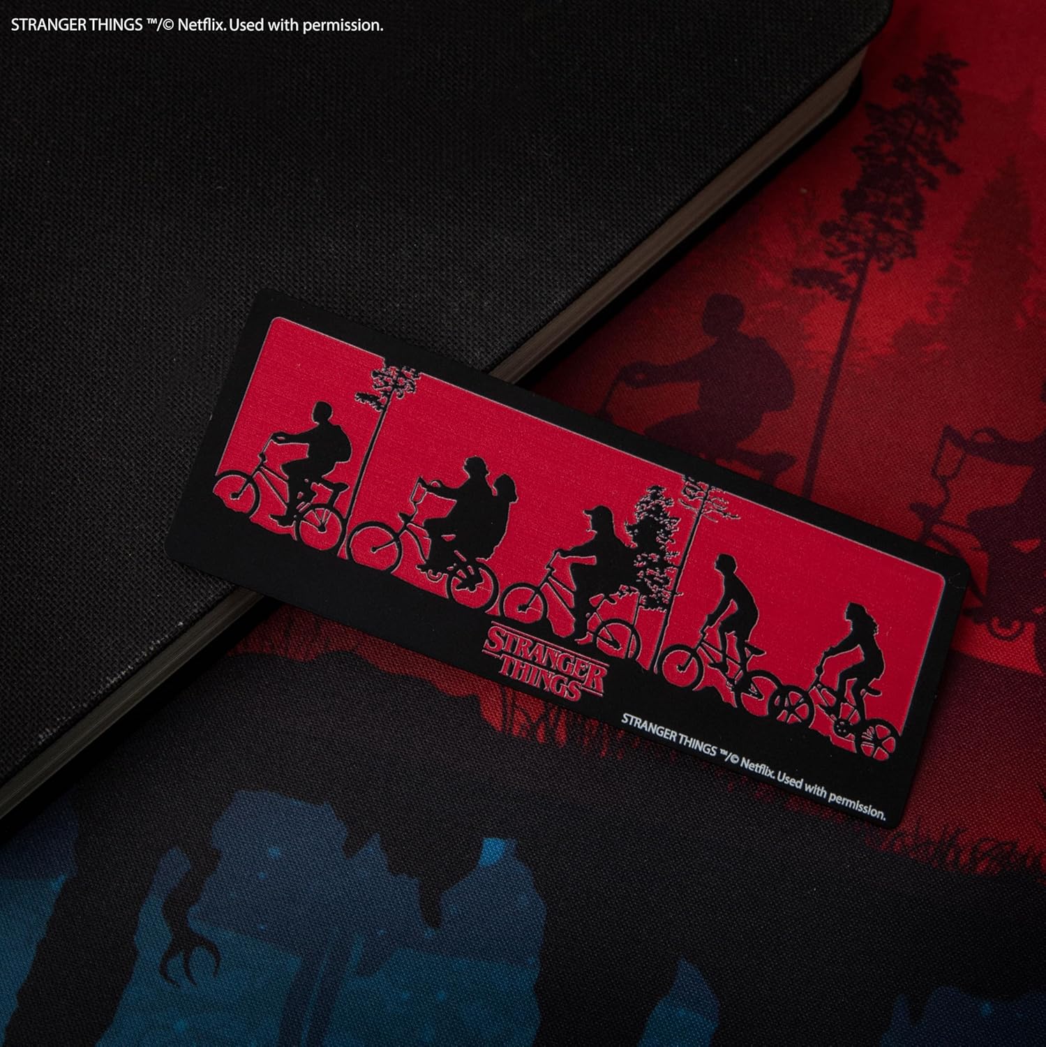 Cinereplicas Stranger Things - Marque-page Silhouette en métal - 12 x 4,5 cm - Licence officielle